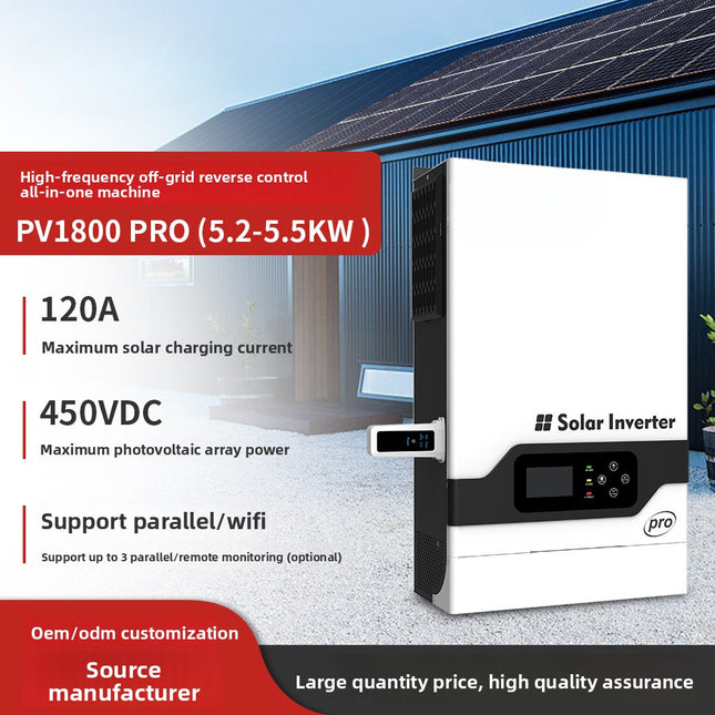 Home Energy Storage Off-Grid Inverter 5.2KW 48V Photovoltaic Inverter Controller Integrated Machine with Built-in MPPT Controller
