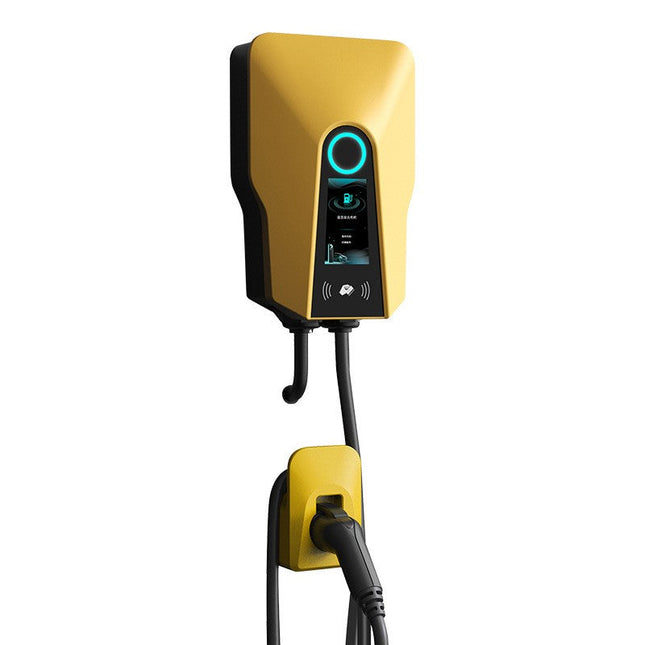 7-22kW EV Charger - Wall/Stand, LCD, IP65, RFID/App. Tesla/BMW/Nissan compatible.
