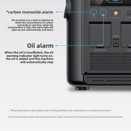 Dual Fuel Intelligent Generator Portable Frequency Conversion Energy Saving Electric Start Oil and Electricity Dual Use