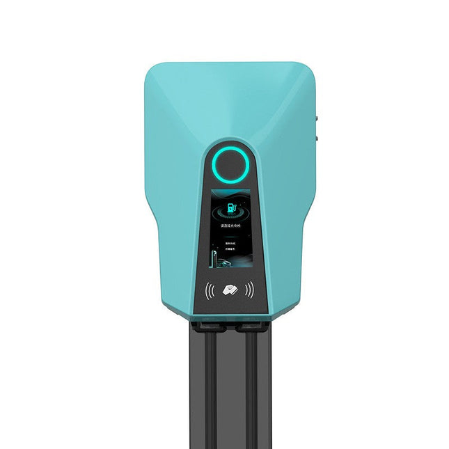 7-22kW EV Charger - Wall/Stand, LCD, IP65, RFID/App. Tesla/BMW/Nissan compatible.