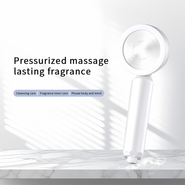 Luxury Aroma Showerhead - Perfume-grade SPA experience, food-safe filter, skin/hair care, lasting fragrance.