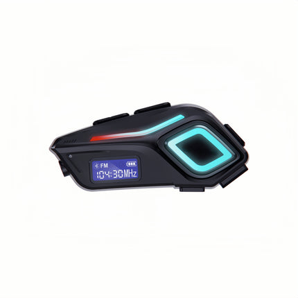 BT 5.4 Motorcycle Headphones - 40H play, 40mm bass, ANC, IPX8, voice/LED/FM. Universal helmet fit.