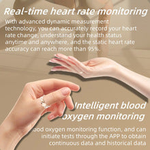 Smart Ring Health Tracker Ring with Heart Rate, Blood Oxygen, Sleep Tracking, Fitness Modes,  IP68 Waterproof for Men & Women