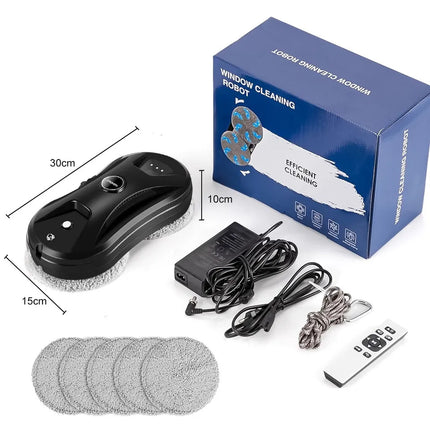 Robotic Vacuum Cleaner, Window Cleaner Robot, Multi-Surface Cleaning, Edge Cleaning, Automatic Water Spray, Glass, Tiles, Mirrors