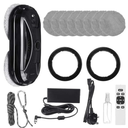 Robotic Vacuum Cleaner, Window Cleaner Robot, Multi-Surface Cleaning, Edge Cleaning, Automatic Water Spray, Glass, Tiles, Mirrors