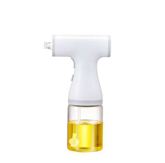Electric 2-in-1 Oliver Oil Dispenser Bottle for Kitchen, 200ml  Automatic Oil Spray , Oil Sprayer for Cooking, Air Fryer, Salad，Baking Roasting，White