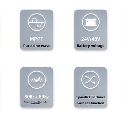Home Energy Storage Off-Grid Inverter 5.2KW 48V Photovoltaic Inverter Controller Integrated Machine with Built-in MPPT Controller