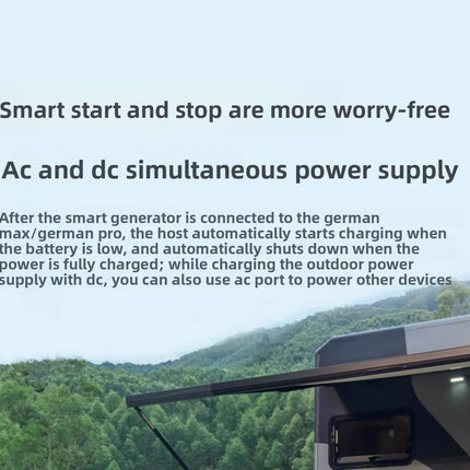 Dual Fuel Intelligent Generator Portable Frequency Conversion Energy Saving Electric Start Oil and Electricity Dual Use