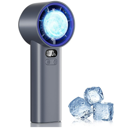 Portable mini handheld fan, powerful cooling ice fan, with charging function