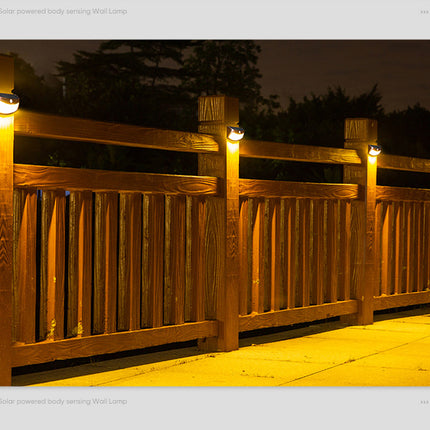 Solar Wall Lamp - IP65 waterproof, auto on/off, LED garden light for paths/terraces.