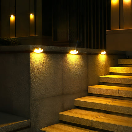 Solar Wall Lamp - IP65 waterproof, auto on/off, LED garden light for paths/terraces.